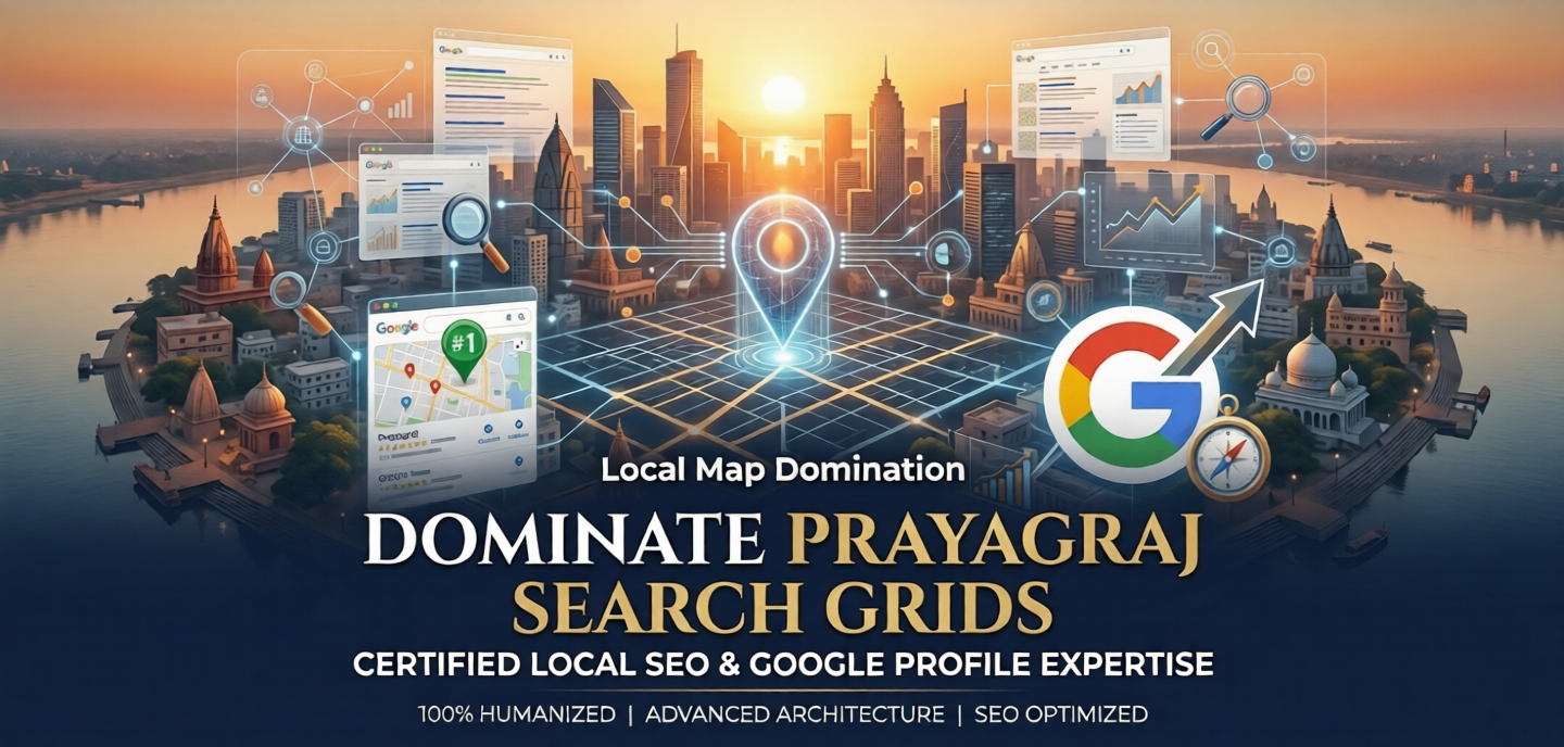 DIGITAL PRAYAG HD Local SEO Domination Banner for Prayagraj Search Grids